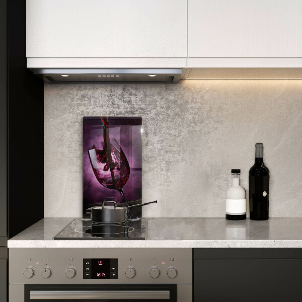 Skleněná krájecí deska Sklenice vína