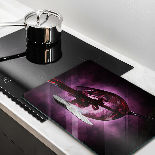 Skleněná krájecí deska Sklenice vína