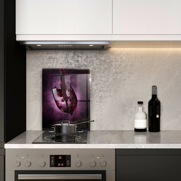 Skleněná krájecí deska Sklenice vína