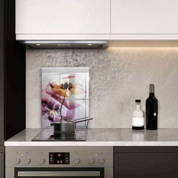 Skleněná krájecí deska Jemné květiny