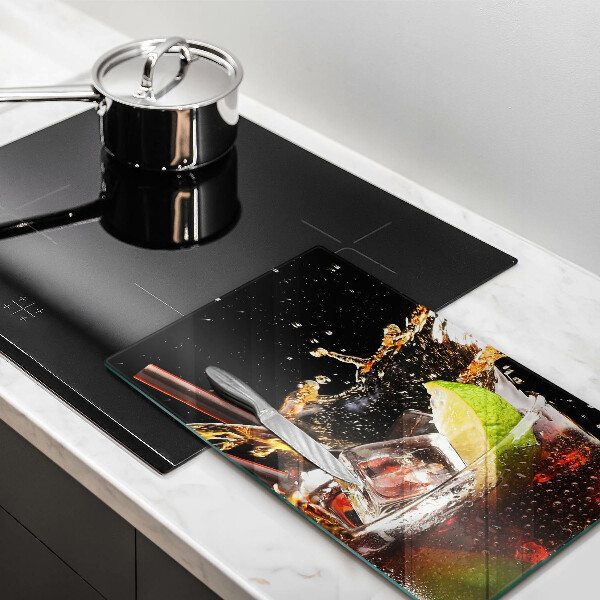 Skleněná krájecí deska Pijte s ledem