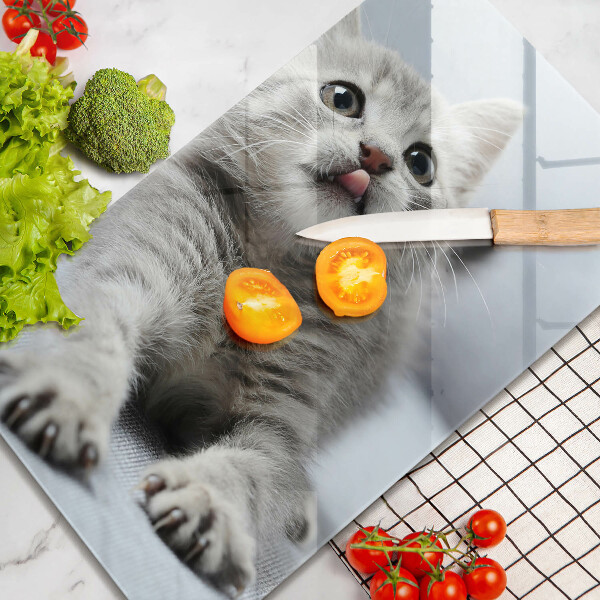 Skleněná krájecí deska Malé roztomilé kotě