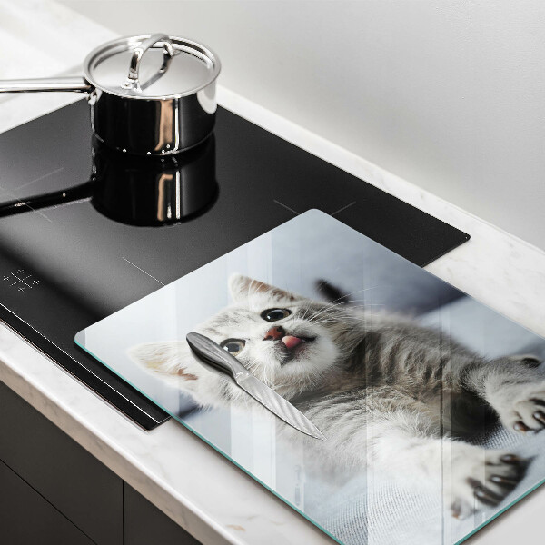 Skleněná krájecí deska Malé roztomilé kotě
