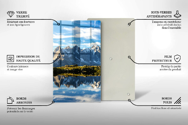 Skleněná krájecí deska Horská krajina