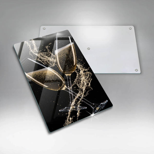 Skleněná krájecí deska Sklenice šampaňského