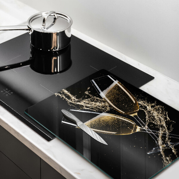 Skleněná krájecí deska Sklenice šampaňského