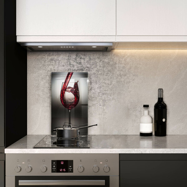 Skleněná krájecí deska Sklo a červené víno