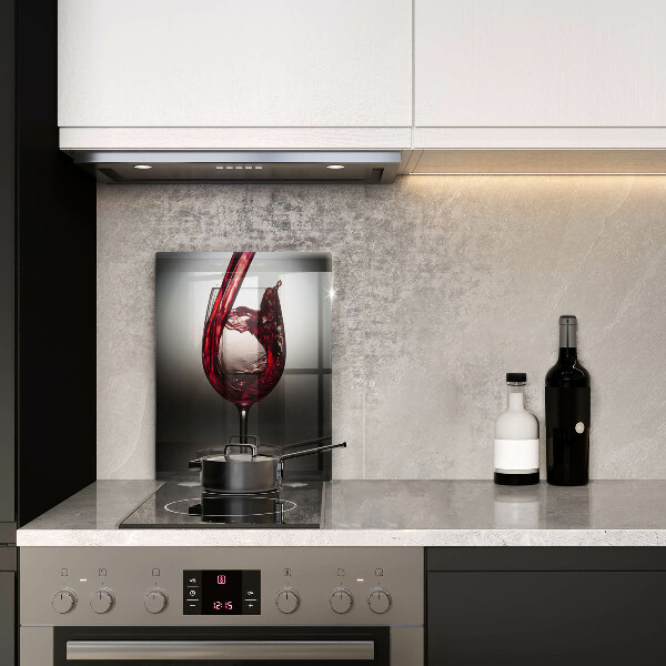 Skleněná krájecí deska Sklo a červené víno