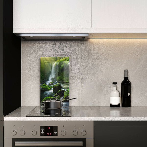 Skleněná krájecí deska Vodopád v džungli