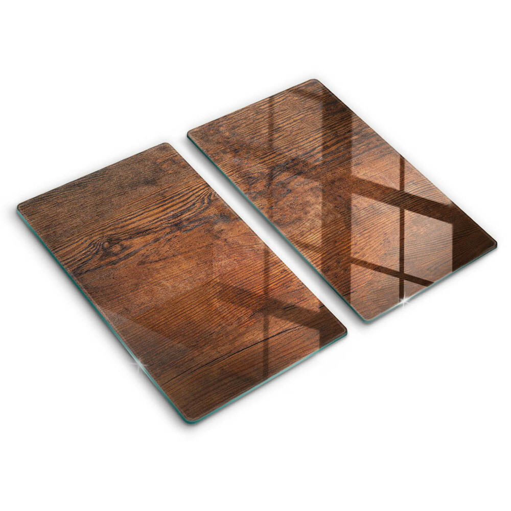 Skleněná krájecí deska Deska z tmavého dřeva