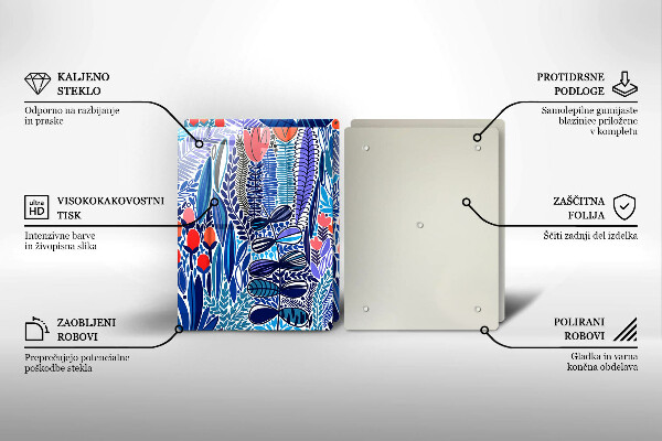 Skleněná krájecí deska Malovaná louka