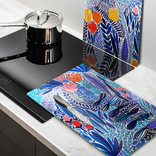 Skleněná krájecí deska Malovaná louka