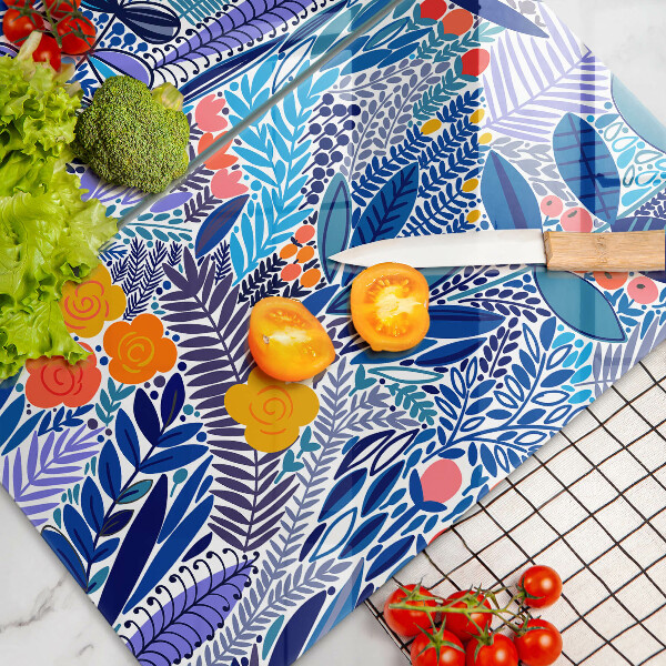 Skleněná krájecí deska Malovaná louka