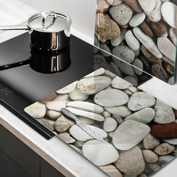 Skleněná krájecí deska Malé kameny pozadí