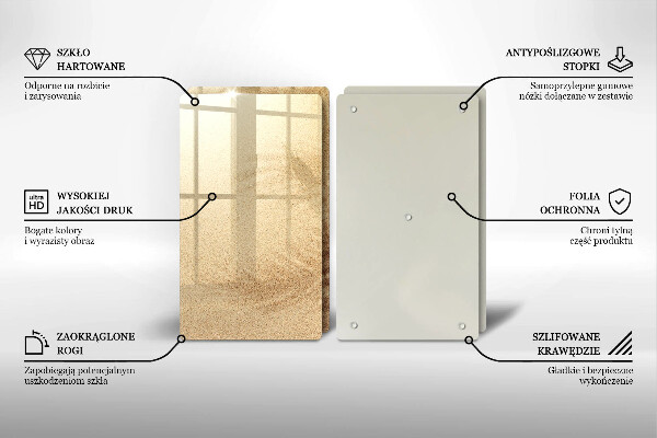 Skleněná krájecí deska Pláž písek dovolená