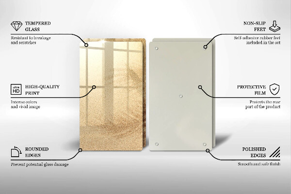 Skleněná krájecí deska Pláž písek dovolená