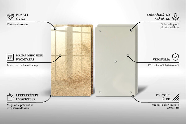 Skleněná krájecí deska Pláž písek dovolená