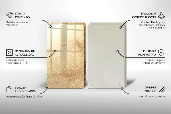 Skleněná krájecí deska Pláž písek dovolená