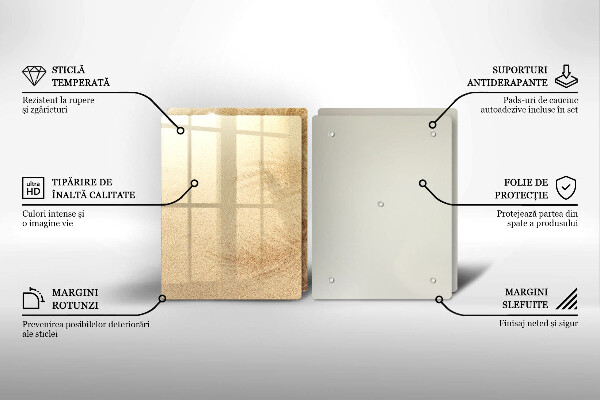 Skleněná krájecí deska Pláž písek dovolená