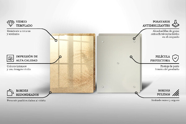 Skleněná krájecí deska Pláž písek dovolená