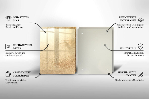 Skleněná krájecí deska Pláž písek dovolená