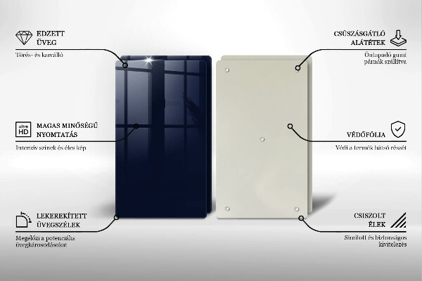 Skleněné krájecí prkénko Námořnická modrá