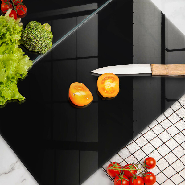Skleněné krájecí prkénko Černá barva