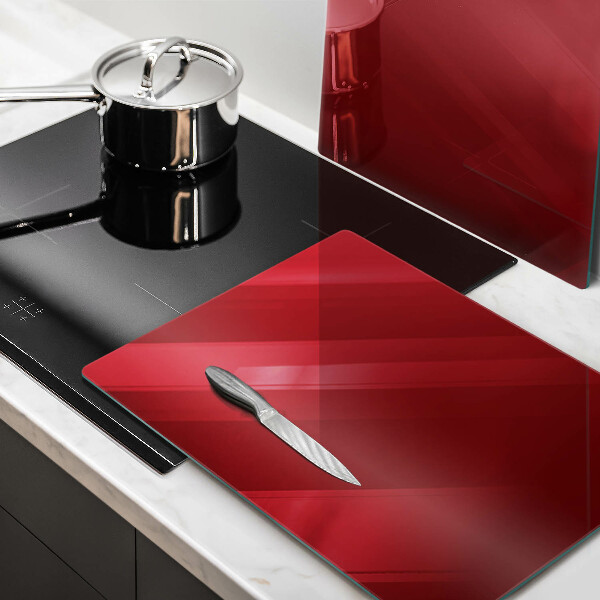 Skleněné krájecí prkénko Červená barva