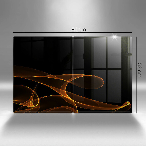 Skleněná krájecí deska Abstraktní linie