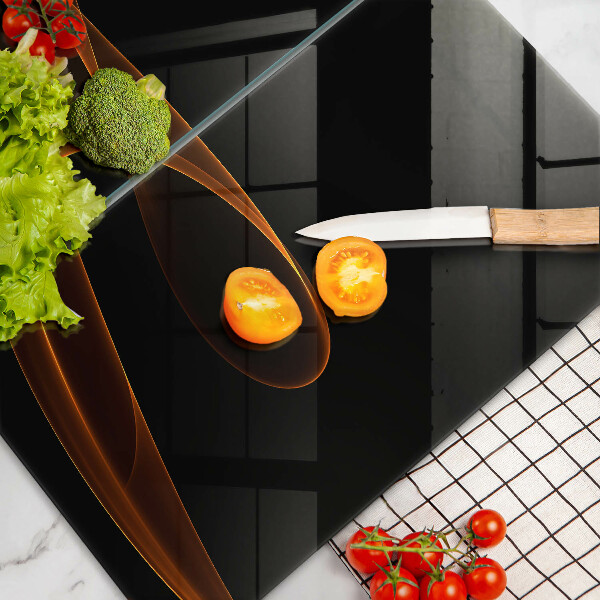 Skleněná krájecí deska Abstraktní linie