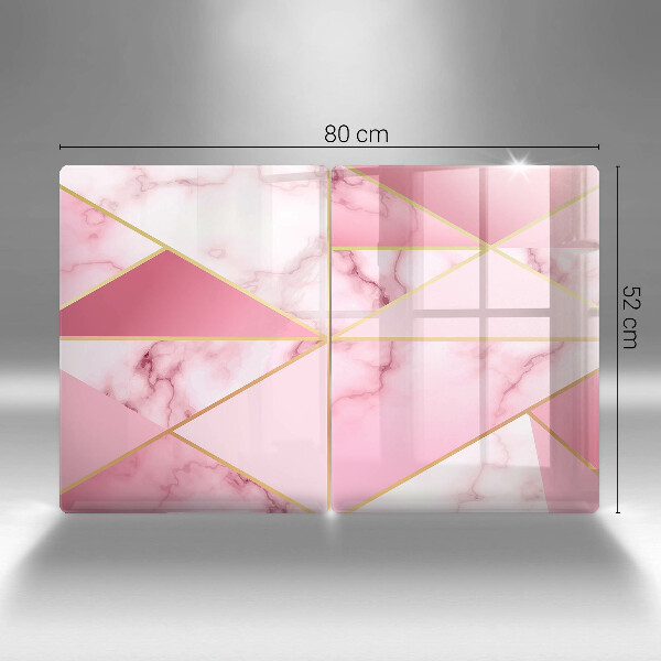 Skleněná krájecí deska Geometrický mramor