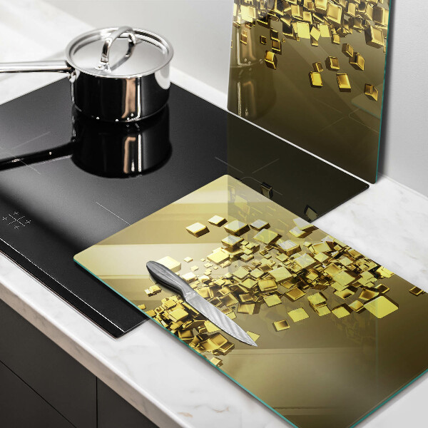 Skleněná krájecí deska Abstraktní 3d geometrie