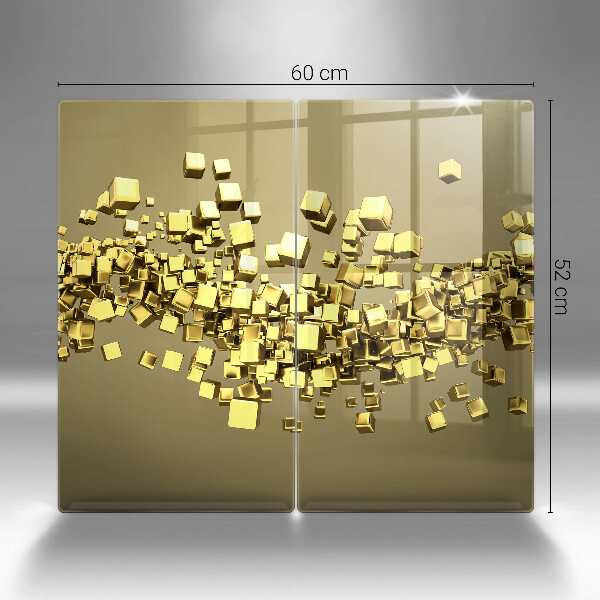 Skleněná krájecí deska Abstraktní 3d geometrie