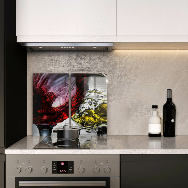 Skleněná krájecí deska Sklenice vína