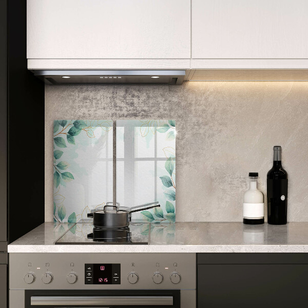 Skleněná krájecí deska Malované listy