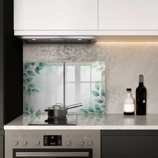 Skleněná krájecí deska Malované listy