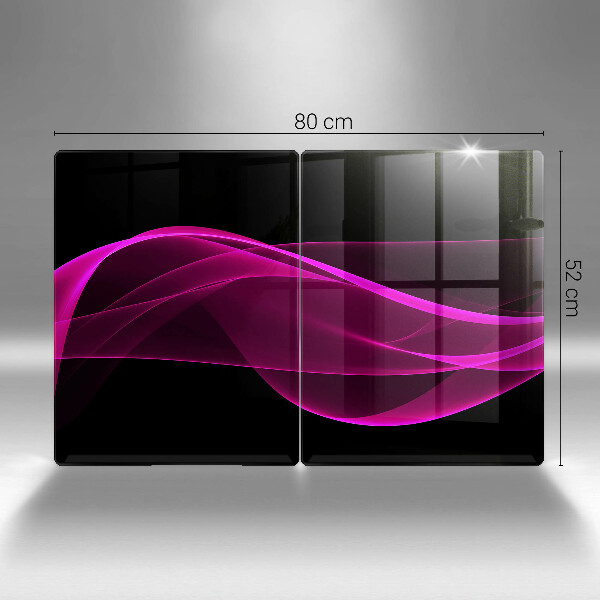 Skleněná krájecí deska Růžová abstrakce