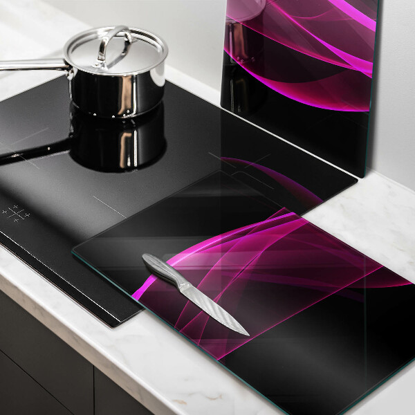 Skleněná krájecí deska Růžová abstrakce