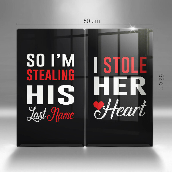 Skleněná krájecí deska Nápis věta vzor