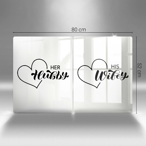 Skleněná krájecí deska Nápis věta vzor