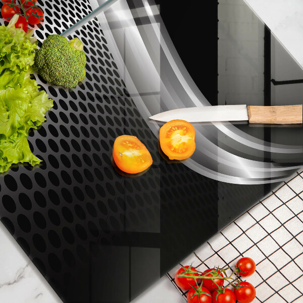 Skleněná krájecí deska Kovová konstrukce