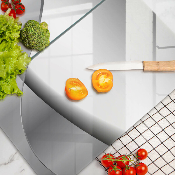 Skleněná krájecí deska Abstraktní linie designu