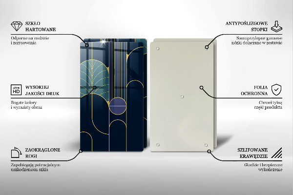 Skleněná krájecí deska Abstraktní téma