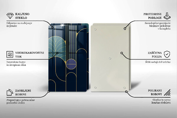 Skleněná krájecí deska Abstraktní téma