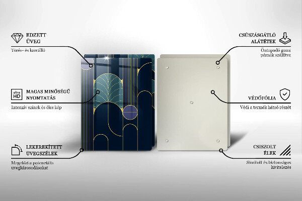 Skleněná krájecí deska Abstraktní téma