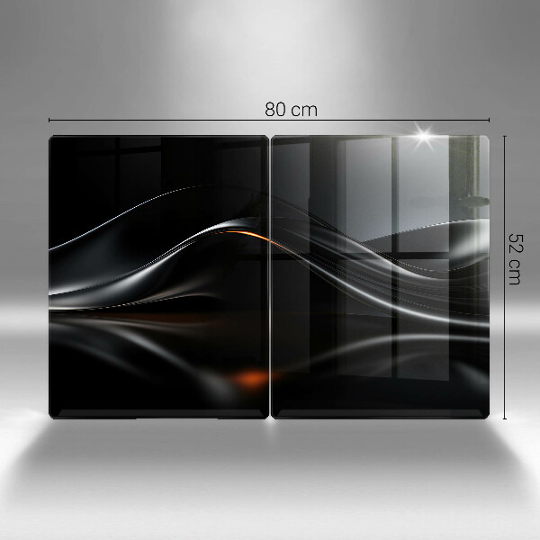 Skleněné krájecí prkénko Abstraktní 3d design