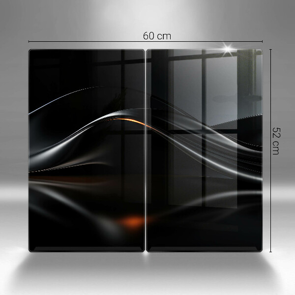 Skleněné krájecí prkénko Abstraktní 3d design