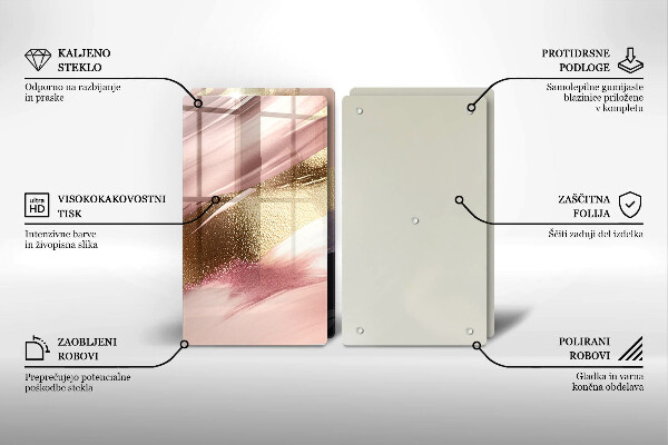 Skleněné krájecí prkénko Pastelové skvrny