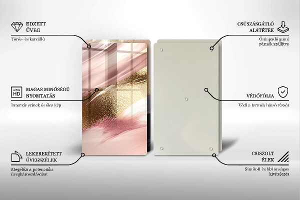 Skleněné krájecí prkénko Pastelové skvrny