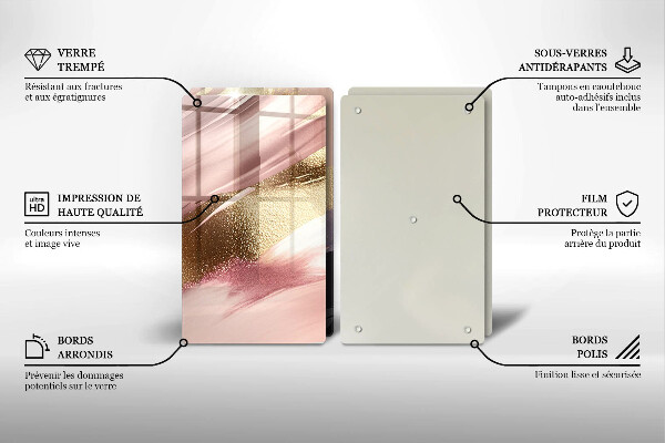 Skleněné krájecí prkénko Pastelové skvrny